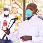 HE Yoweri Kaguta Museveni launching the UBV-01 N trial. The trial assessed efficacy and safety of a locally manufactured therapeutic product (UBV-01N)