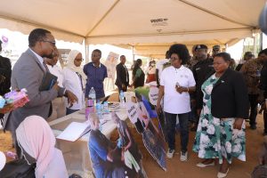 Prof. Bruce Kirenga showcases MLI findings to Hon. Dr. Monica Musenero and Rt. Hon. Robinah Nabbanja